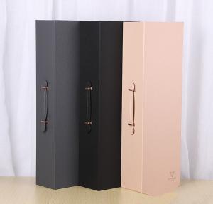 Wholesale Portable Leather Gift Box Red Wine Packaging Box Valentine'S Day Rectangular Flower Box from china suppliers