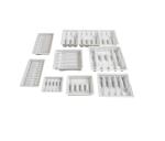 Water Needle Blister Tray Medicine Packaging Box With Plastic Ampoule Bottle