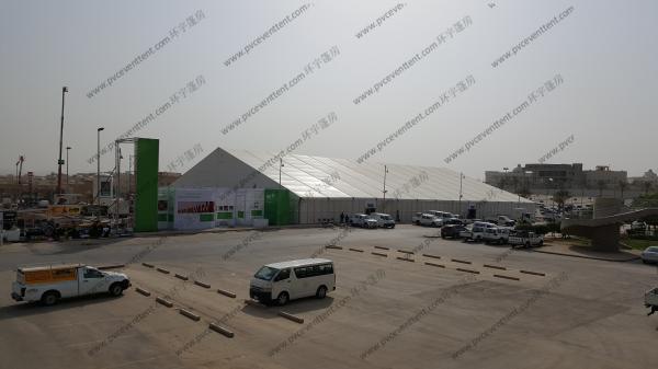 Heavy Duty Aluminum Frame Tent White PVC Cover UV Resistant ABS / Plain