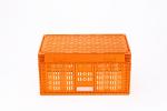 Fresh Vegetable Turnover Basket Folding Plastic Container with Collapsible Mesh