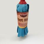 Non Woven 6X34cm Microfiber Wet Mop Refill Portable Round Head For Hotels Living