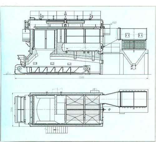 Rational Construction Chain Grate Coal Fired Steam Boiler Vertical Type High Efficiency