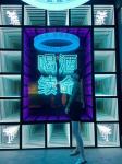 Stainless Steel Neon Infinity Mirror Led Logo Letter ICONS for Party and Home