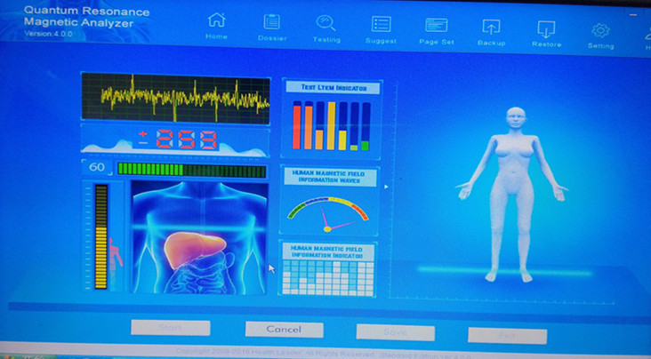 Mini Quantum Sub Health Analyzer For Medical / Health Diagnostic