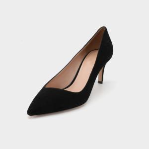 Wholesale Thin Heels Pointed Toe Leather Shoes , 3 Inch Black Womens Slip On Dress Shoes from china suppliers