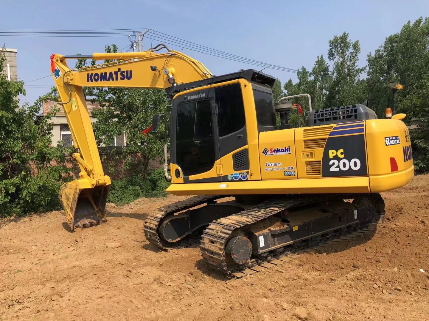 Komatsu PC200-8 Excavator 20 Ton Crawler Excavator with Maximum Digging Depth of 6620 mm
