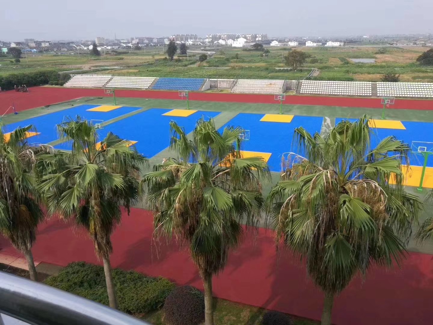 Polyurethane Resin PU Sports Floor Mat For ITF Standard Tournaments