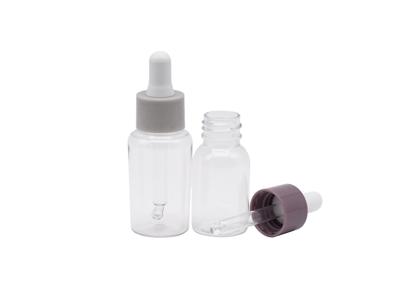Black And White Cosmetic Plastic Dropper Bottle 30ml Empty Essential Oil Bottle