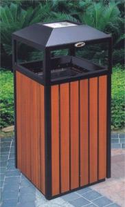 Wholesale Anticorrosive Wood Ashtrays Bins Environmental Powder Coated Surface from china suppliers