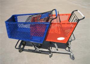 Wholesale 5 Inch Wheel Plastic Shopping Trolley Convenient Reusable 120kg Capacity from china suppliers