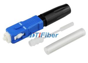 Wholesale Blue FTTH SC/UPC Quick Splice Fiber Optic Connectors / Optical Fiber Connectors from china suppliers