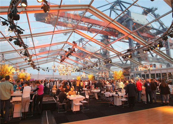 Portable Tent House Large Transparent Event Tent Weather Proof Fabric Marquee