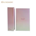 Pink Gradient Color Card Paper Box For Skin Care Essential Oil Holding Cardboard