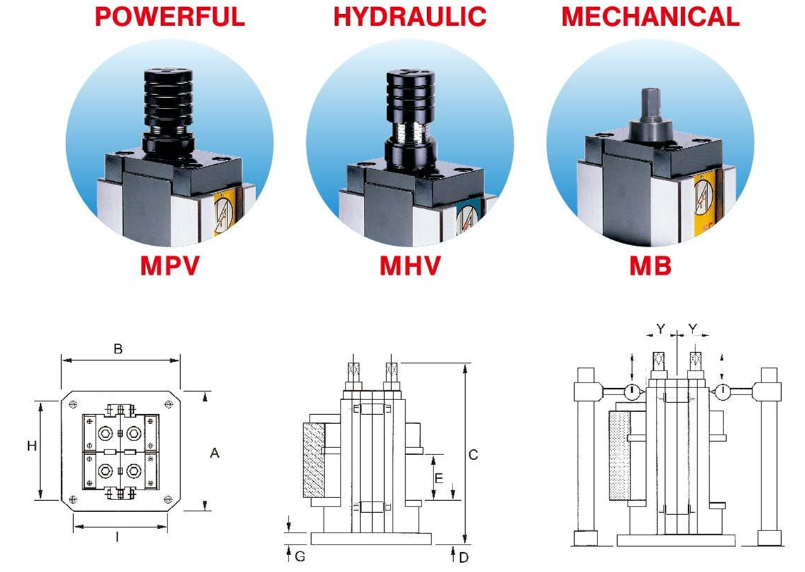 MB-4V 4 SET IN ONE UNIT VERTICAL PRECISION VICE