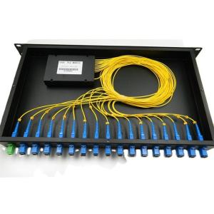 Wholesale Aluminum 19 Inch Rack Mounted Type 1x32 PLC Splitter from china suppliers