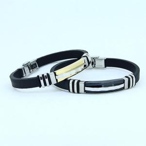 Wholesale Factory Direct Stainless Steel High Quality Silicone Bracelet Bangle LBI57 from china suppliers