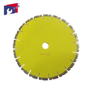 Wholesale Yellow Diamond Saw Blades , Diamond Disc Cutter Blades High Frequency Welded from china suppliers