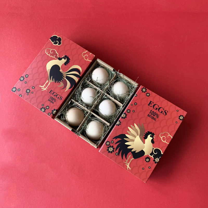 Custom Corrugated Cardboard Egg Cartons Trays Brown With Divider