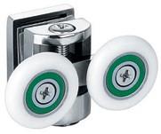 Wholesale 22-26mm Wheels Hanging Sliding Glass Door Rollers 30kg Stress Capacity from china suppliers