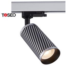 Wholesale Adjustable Golden LED Ceiling Track Lights Aluminium AC 220-240V from china suppliers