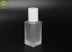 Skin Care Moisturizer Glass Bottle , 30ml Empty Frosted Glass Pump Bottles