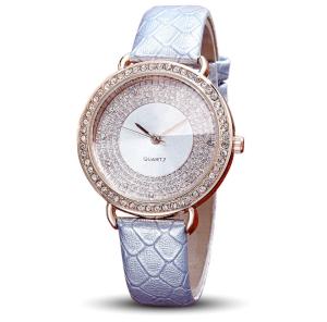 Wholesale Luxury Ladies Leather Watches ,Stainless steel caseback Diamond Bezel and Dials Women Wrist Watches ,Jewelry watch from china suppliers