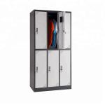 Key Lock RAL Color 6 Door Metal Wardrobe Lockers
