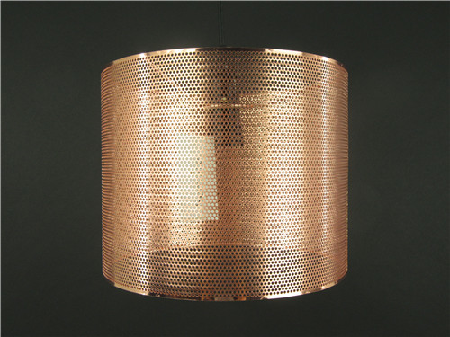 110v Copper Punched Decorative Metal Lamp Shades With Small Hole