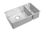 Handmade 18% Chrome Stainless Steel Kitchen Sink Two Bowl