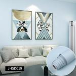 Fireproof PVC Self Adhesive Vinyl Wallpaper 0.6M*100M Plain Green Wallpaper
