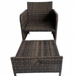 Garden Rattan Outdoor L Shaped Sofa Customized Sizes Patio Furniture Sets Garden