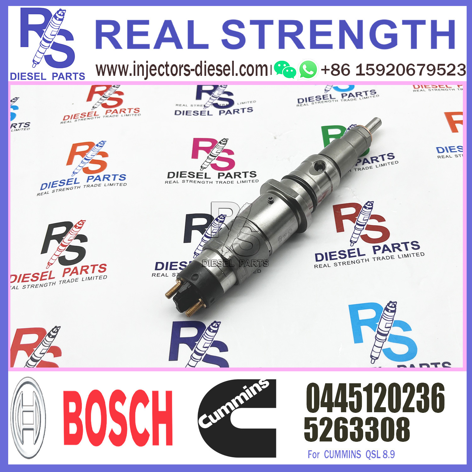 PC220-8 excavator 6D107 QSB6.7 diesel engine fuel injector 6754-11-3011 injection nozzle 0445120231 5263262