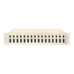 16 Slot Media Converter Rack Chassis 19 Inch 2U Dual Power 48V/220V