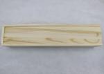 Custom Design Unfinished Wooden Wine Gift Box , Sliding Lid Single Wooden Wine
