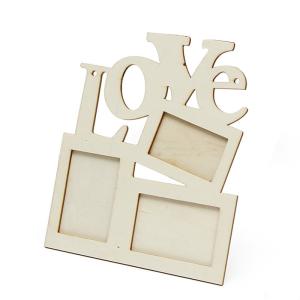 Wholesale Creative 3D Tourist Custom Photo Frame Wooden Blank LOVE Photo Frame from china suppliers