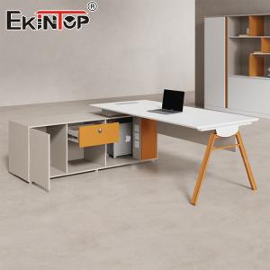 Wholesale Simple Modern Office Furniture Acacia Wood Desk White Executive Desk Manager Desk from china suppliers