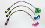 12 core MTP mpo fanout cable, MPO MTP To LC breakout cable 0.9mm, for mpo mtp