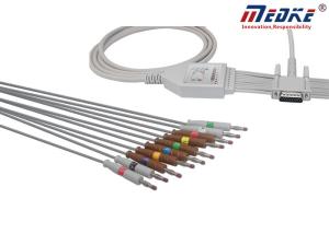 Wholesale undetachable HP EKG Cable With 10 Leadwires AHA M3702C Banana pin from china suppliers