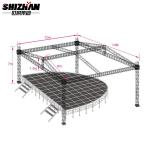 ISO Portable Concert Anti-slip Waterproof Aluminum Concert Truss Stage
