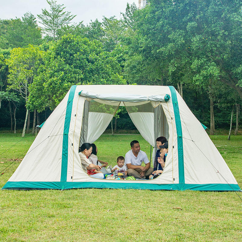 10 Persons Large Family Winter Luxury Air Tent Outdoor Waterproof Canvas Inflatable Camping Tents for sale