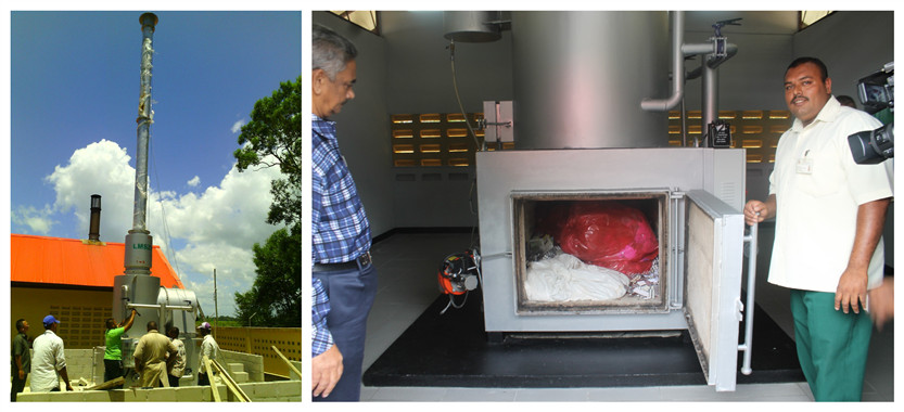0.37KW Waste Recycling Equipment for 20-500 kg/batch PCB Scrap and Garbage Incinerator