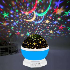 Wholesale DC 12V LED Projector Night Light , 4 AAA battery Projection Night Lamp CE approval from china suppliers