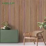 Houses Slated Wood 3d Wall Panel Wood Slat For Wall Panel For Conference Room