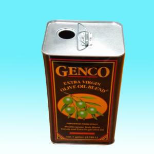 Wholesale 6L Vintage Olive Oil Cans Plastic Lid Plug Square Tin Containers from china suppliers