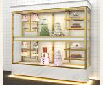 Titanium Plated Food Store Shelving Bread Bakery Shelves Bread Display