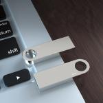 ROHS certificate Metal USB Flash Drive 2.0 64GB Flash Chips UDP