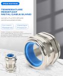 Brass PG Adjustable Cord Glands, Copper IP68 Watertight Cable Glands with Heat