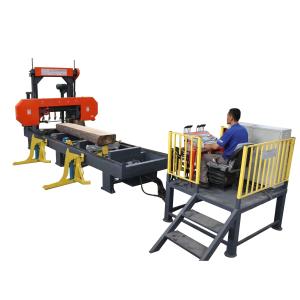 Wholesale 1300mm Diameter Horizontal Band Sawmill Electromotor Diesel Engine Hydraulic Bandsaw Mill from china suppliers