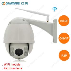 Wholesale 1080p 2 Megapixel P2P WIFI PTZ Outdoor Dome IP Camera from china suppliers