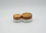 Natural Bamboo Cream 30g Luxury Glass Cosmetic Jars